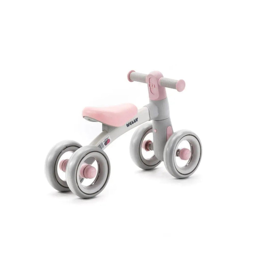 Adamex Welly - біговел з ліхтариком, блокування повороту керма • Grey Pink