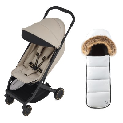 Anex Air-X² - прогулочная коляска Air-X2, коляска для путешествий, мягкая амортизация, ручная кладь в самолет • Shiro (Ax2-02) - BLACK FRIDAY - зимний конверт в подарок!