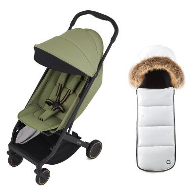 Anex Air-X² - прогулочная коляска Air-X2, коляска для путешествий, мягкая амортизация, ручная кладь в самолет • Vert (Ax2-03) - BLACK FRIDAY - зимний конверт в подарок!