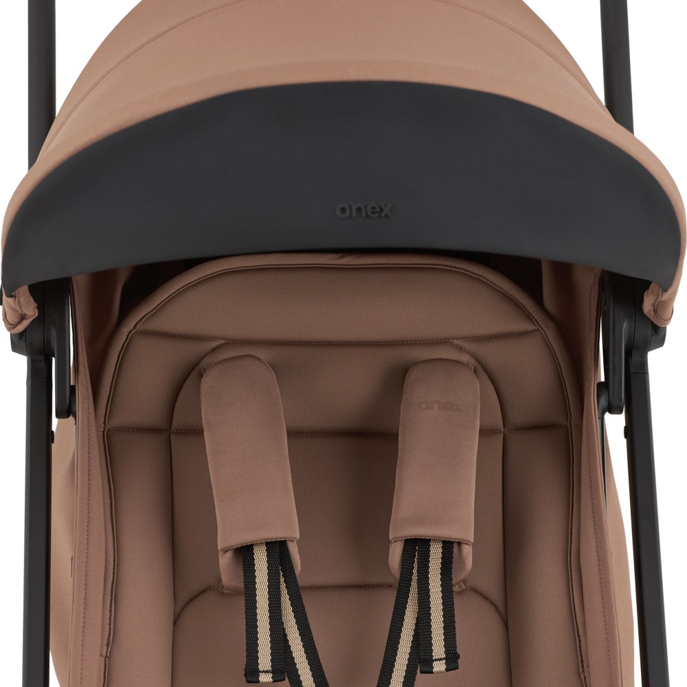 Anex Air-X² - прогулочная коляска Air-X2, коляска для путешествий, мягкая амортизация, ручная кладь в самолет • Bronzo (Ax2-04)