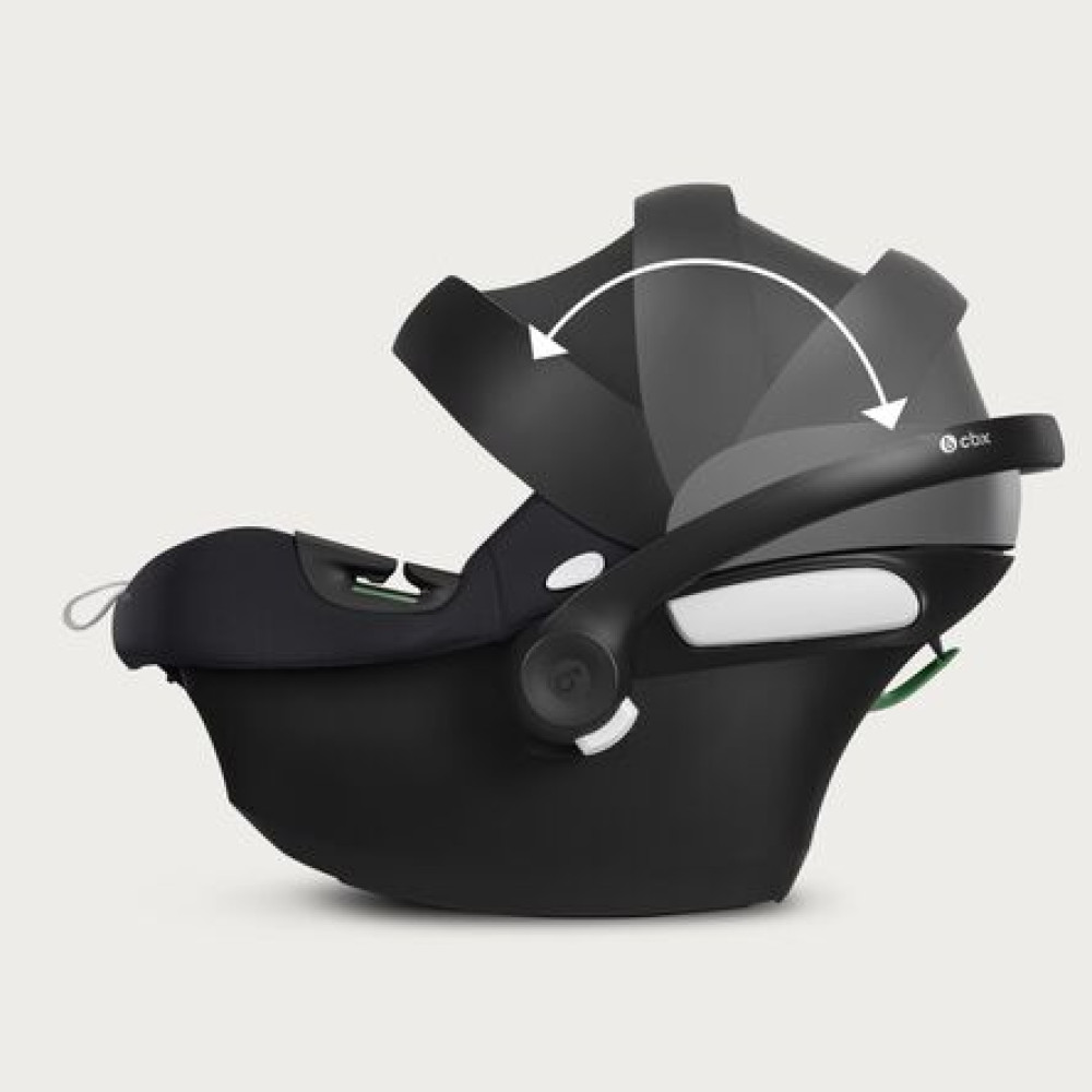 Cybex Aton B2 i-Size - легке автокрісло для немовля (від народження до 12 місяців /  45 - 87 см) • Volcano Black