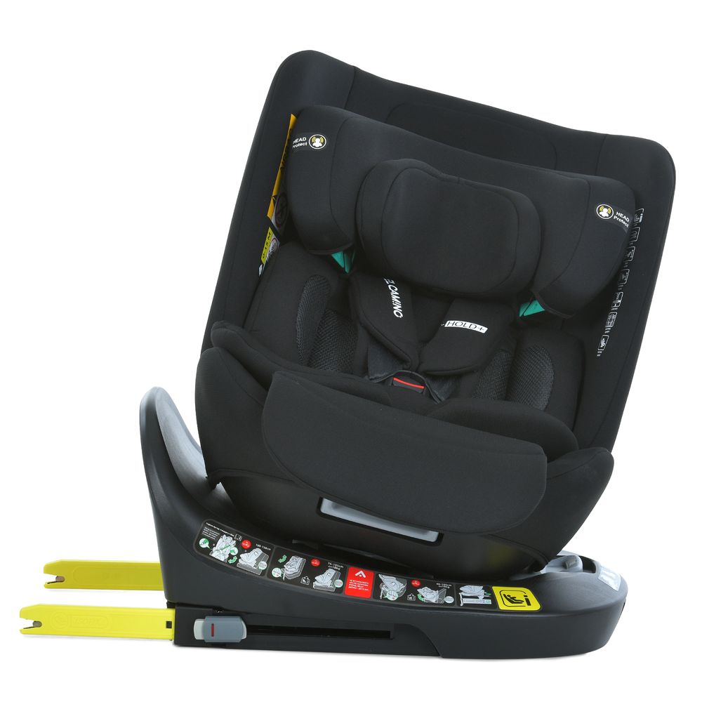 El Camino i-Hold Plus ME 1189 - автокрісло для дітей (від народження до 12 років / 40 - 150 см), поворотне (360°), м'яка оббивка з дихаючих матеріалів, кріплення ISOFIX з упором у підлогу • Black