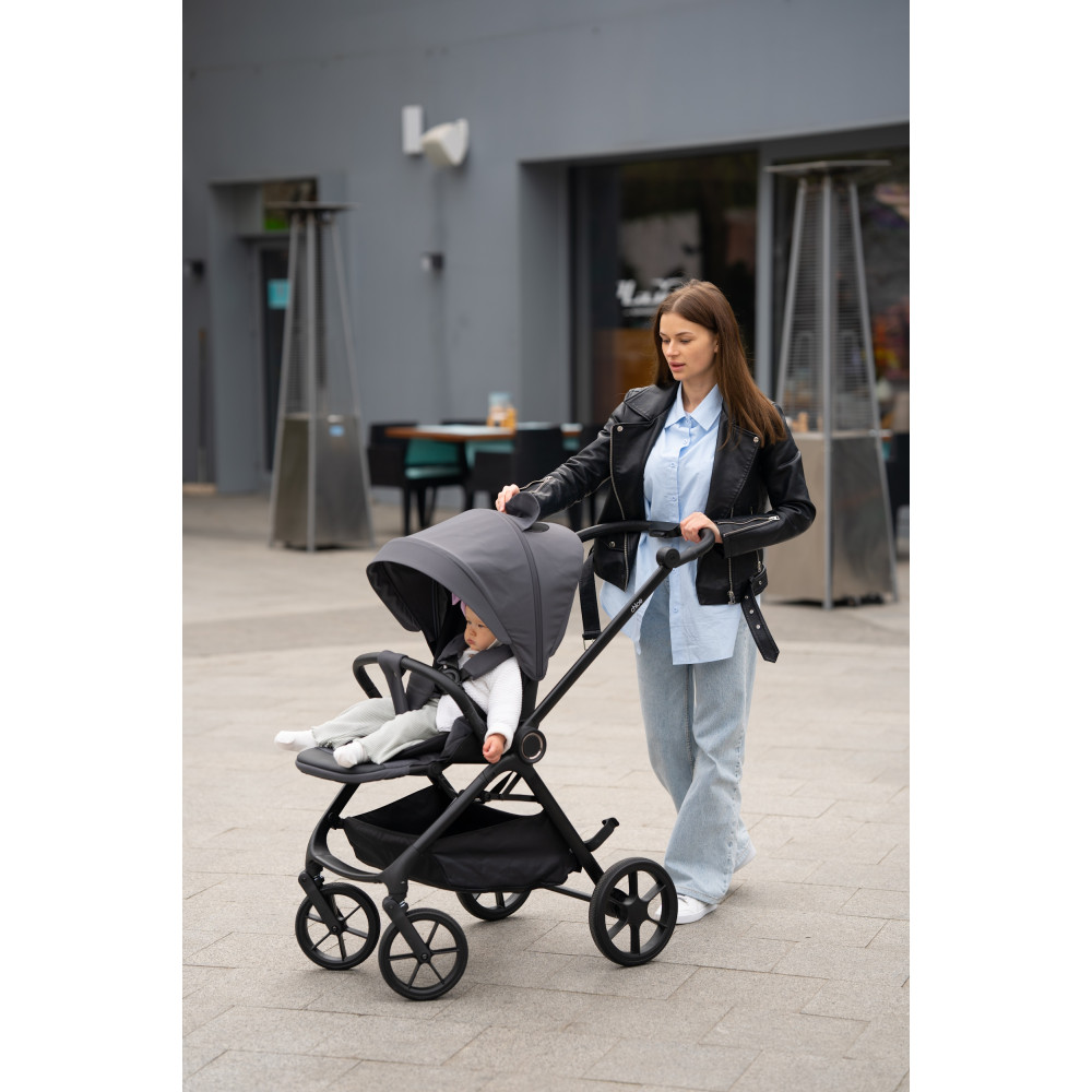 El Camino Chloe ME 1191 - прогулочная коляска с реверсивным блоком, регулируемая родительская ручка • Magnet Gray El Camino Chloe ME 1191 - прогулочная коляска с реверсивным блоком, регулируемая родительская ручка • Magnet Gray