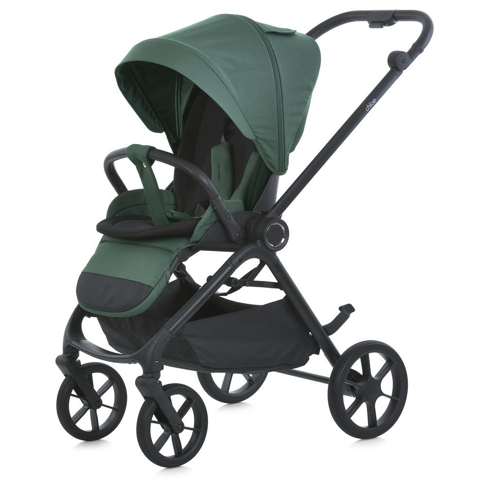 El Camino Chloe ME 1191 - прогулянкова дитяча коляска, регульована батьківська ручка • Smoke Green