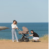 Carrello Ultra CRL-6527 - легкая детская коляска 2в1, термолюлька, телескопическая ручка, регулируемые по высоте люлька и сиденье • Floral Beige