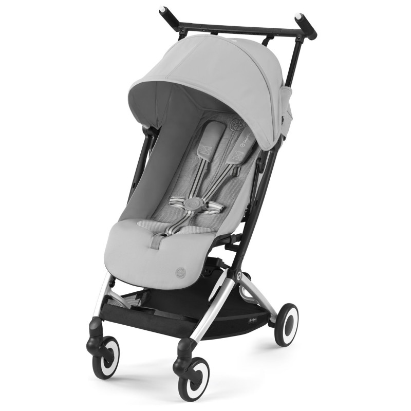 Cybex Libelle - прогулянковий візок для подорожей, легка компактна коляска, ручна поклажа • Fog Grey