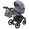 Adamex Nola Eco - дитяча коляска 2 в 1, багатофункціональний візочок для новонароджених • Grey (SA-32)