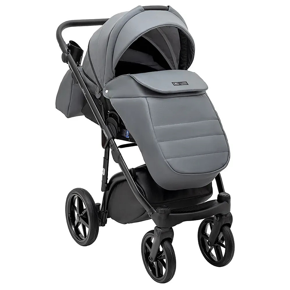 Adamex Nola Eco - детская коляска 2 в 1, многофункциональная коляска для новорожденных • Grey (SA-32)