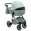 Adamex Nola Natura - дитяча коляска 2 в 1, багатофункціональний візочок для новонароджених, покращена вентиляція • Mint (8)