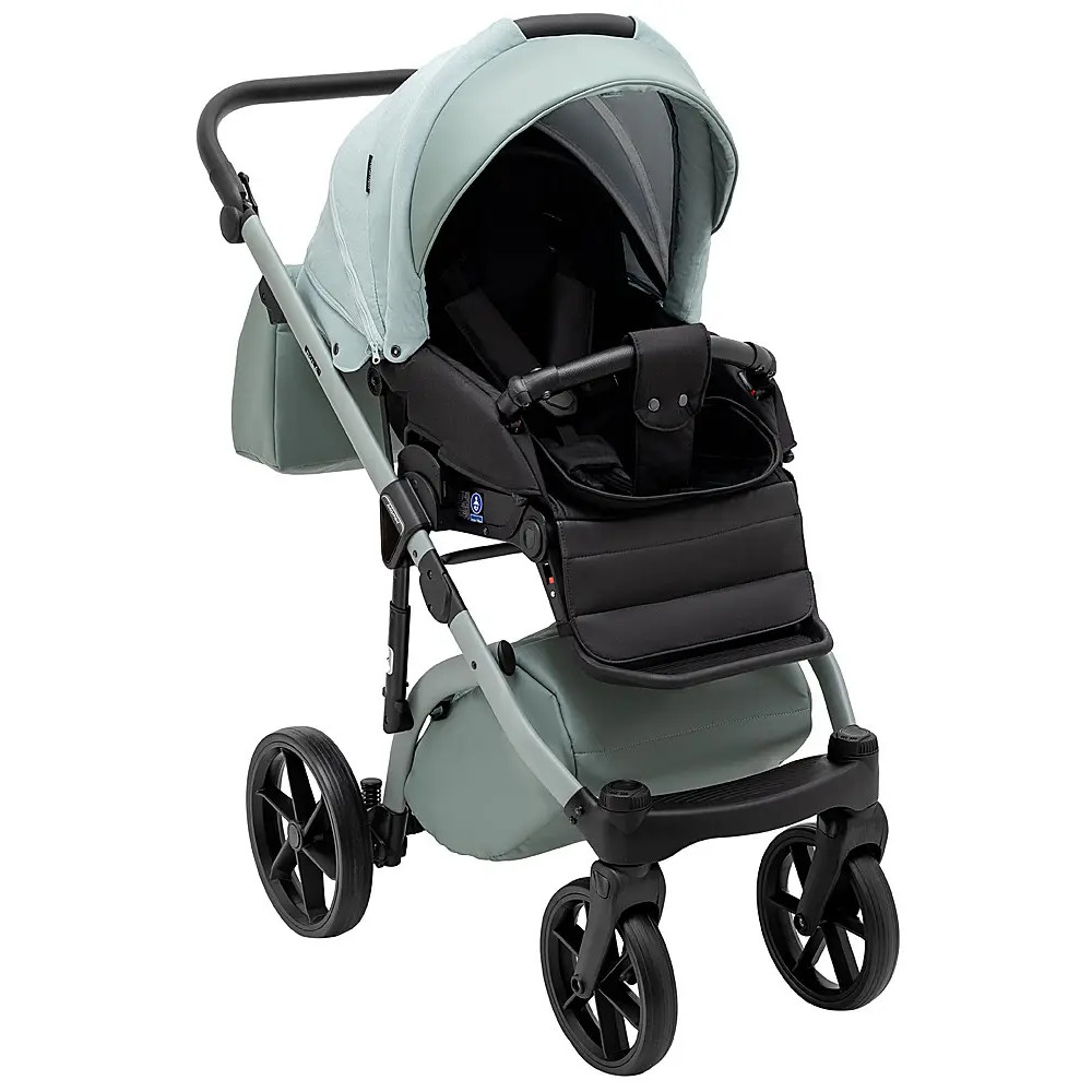 Adamex Nola Natura - дитяча коляска 2 в 1, багатофункціональний візочок для новонароджених, покращена вентиляція • Mint (8)