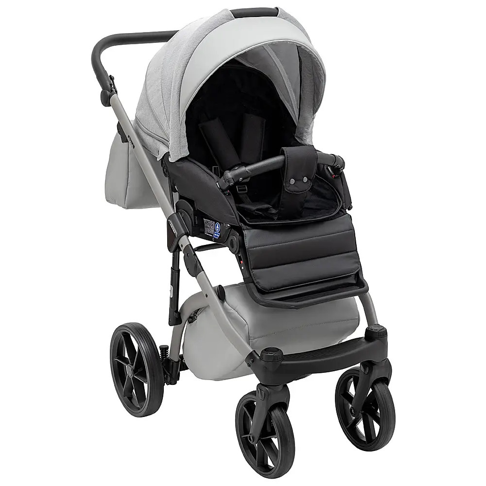 Adamex Nola Natura - дитяча коляска 2 в 1, багатофункціональний візочок для новонароджених, покращена вентиляція • Moon (9) 