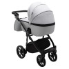 Adamex Nola - дитяча коляска 2 в 1, багатофункціональний візочок для новонароджених • Light Grey (PS-48)