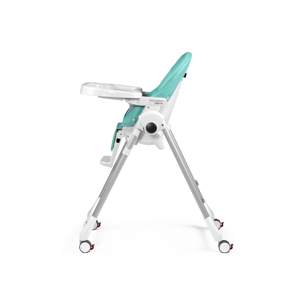 Peg Perego Prima Pappa Follow Me - стільчик для годування, шезлонг для новонароджених (регулювання по висоті, нахил спинки, регулювання підніжки), чохол з екошкіри, 4 колеса, компактне складання • Tahiti Peg Perego Prima Pappa Follow Me - стільчик для годування, шезлонг для новонароджених (регулювання по висоті, нахил спинки, регулювання підніжки), чохол з екошкіри, 4 колеса, компактне складання • Tahiti