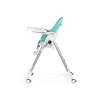 Peg Perego Prima Pappa Follow Me - стільчик для годування, шезлонг для новонароджених (регулювання по висоті, нахил спинки, регулювання підніжки), чохол з екошкіри, 4 колеса, компактне складання • Tahiti