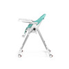 Peg Perego Prima Pappa Follow Me - стільчик для годування, шезлонг для новонароджених (регулювання по висоті, нахил спинки, регулювання підніжки), чохол з екошкіри, 4 колеса, компактне складання • Tahiti