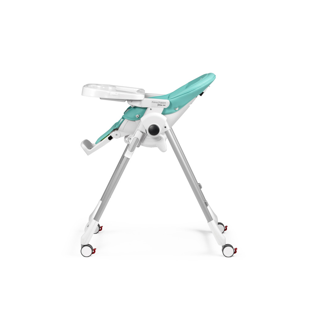 Peg Perego Prima Pappa Follow Me - стільчик для годування, шезлонг для новонароджених (регулювання по висоті, нахил спинки, регулювання підніжки), чохол з екошкіри, 4 колеса, компактне складання • Tahiti Peg Perego Prima Pappa Follow Me - стільчик для годування, шезлонг для новонароджених (регулювання по висоті, нахил спинки, регулювання підніжки), чохол з екошкіри, 4 колеса, компактне складання • Tahiti