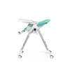 Peg Perego Prima Pappa Follow Me - стільчик для годування, шезлонг для новонароджених (регулювання по висоті, нахил спинки, регулювання підніжки), чохол з екошкіри, 4 колеса, компактне складання • Tahiti