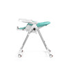 Peg Perego Prima Pappa Follow Me - стільчик для годування, шезлонг для новонароджених (регулювання по висоті, нахил спинки, регулювання підніжки), чохол з екошкіри, 4 колеса, компактне складання • Tahiti