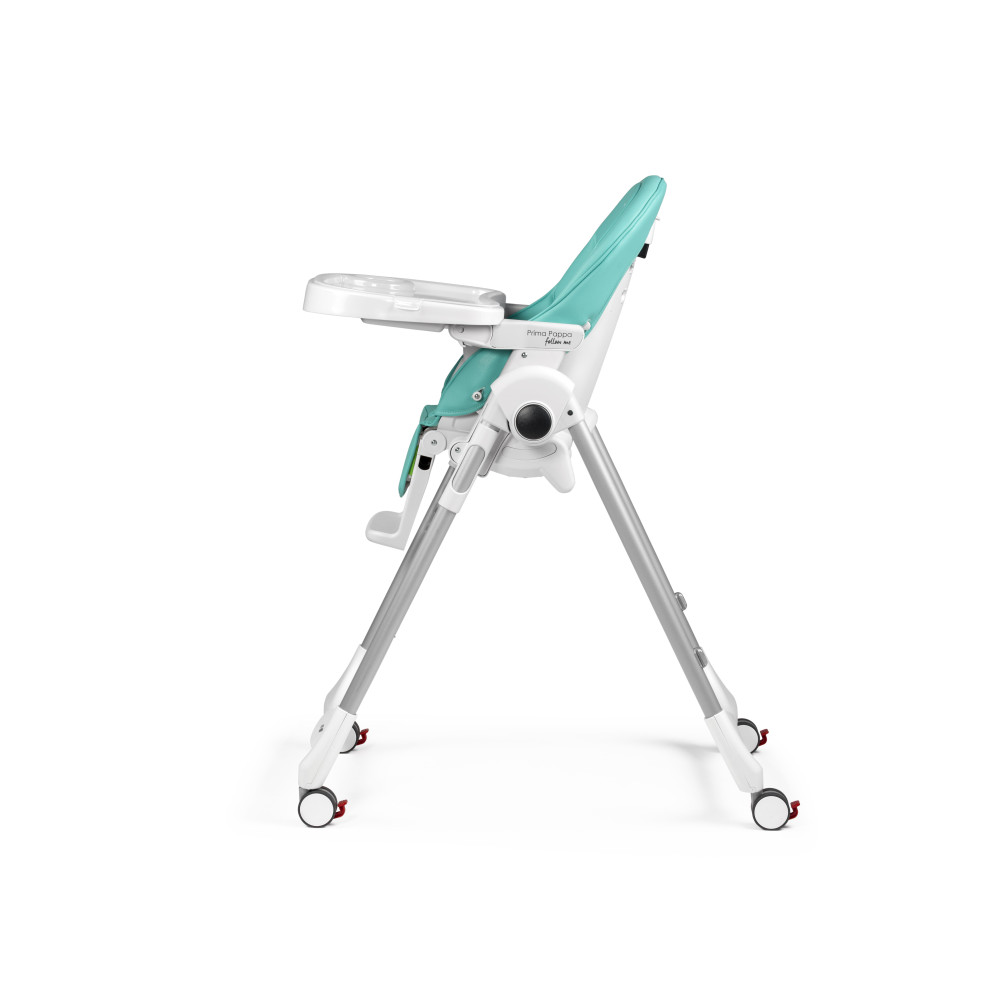 Peg Perego Prima Pappa Follow Me - стільчик для годування, шезлонг для новонароджених (регулювання по висоті, нахил спинки, регулювання підніжки), чохол з екошкіри, 4 колеса, компактне складання • Tahiti Peg Perego Prima Pappa Follow Me - стільчик для годування, шезлонг для новонароджених (регулювання по висоті, нахил спинки, регулювання підніжки), чохол з екошкіри, 4 колеса, компактне складання • Tahiti