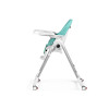 Peg Perego Prima Pappa Follow Me - стільчик для годування, шезлонг для новонароджених (регулювання по висоті, нахил спинки, регулювання підніжки), чохол з екошкіри, 4 колеса, компактне складання • Tahiti