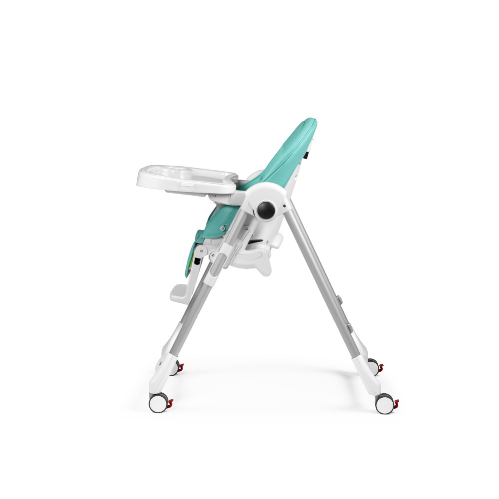 Peg Perego Prima Pappa Follow Me - стільчик для годування, шезлонг для новонароджених (регулювання по висоті, нахил спинки, регулювання підніжки), чохол з екошкіри, 4 колеса, компактне складання • Tahiti Peg Perego Prima Pappa Follow Me - стільчик для годування, шезлонг для новонароджених (регулювання по висоті, нахил спинки, регулювання підніжки), чохол з екошкіри, 4 колеса, компактне складання • Tahiti