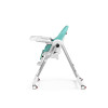 Peg Perego Prima Pappa Follow Me - стільчик для годування, шезлонг для новонароджених (регулювання по висоті, нахил спинки, регулювання підніжки), чохол з екошкіри, 4 колеса, компактне складання • Tahiti
