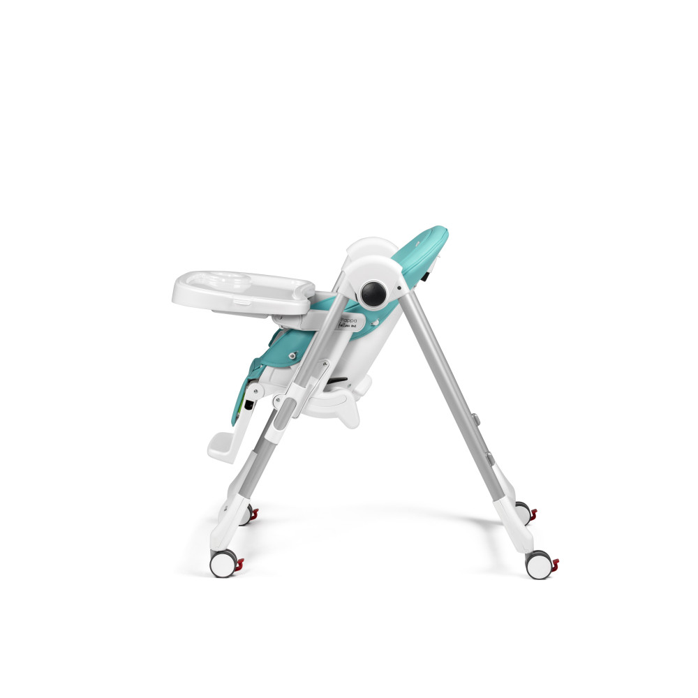 Peg Perego Prima Pappa Follow Me - стільчик для годування, шезлонг для новонароджених (регулювання по висоті, нахил спинки, регулювання підніжки), чохол з екошкіри, 4 колеса, компактне складання • Tahiti Peg Perego Prima Pappa Follow Me - стільчик для годування, шезлонг для новонароджених (регулювання по висоті, нахил спинки, регулювання підніжки), чохол з екошкіри, 4 колеса, компактне складання • Tahiti