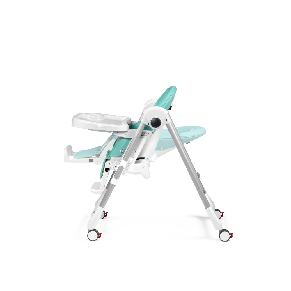 Peg Perego Prima Pappa Follow Me - стільчик для годування, шезлонг для новонароджених (регулювання по висоті, нахил спинки, регулювання підніжки), чохол з екошкіри, 4 колеса, компактне складання • Tahiti Peg Perego Prima Pappa Follow Me - стільчик для годування, шезлонг для новонароджених (регулювання по висоті, нахил спинки, регулювання підніжки), чохол з екошкіри, 4 колеса, компактне складання • Tahiti