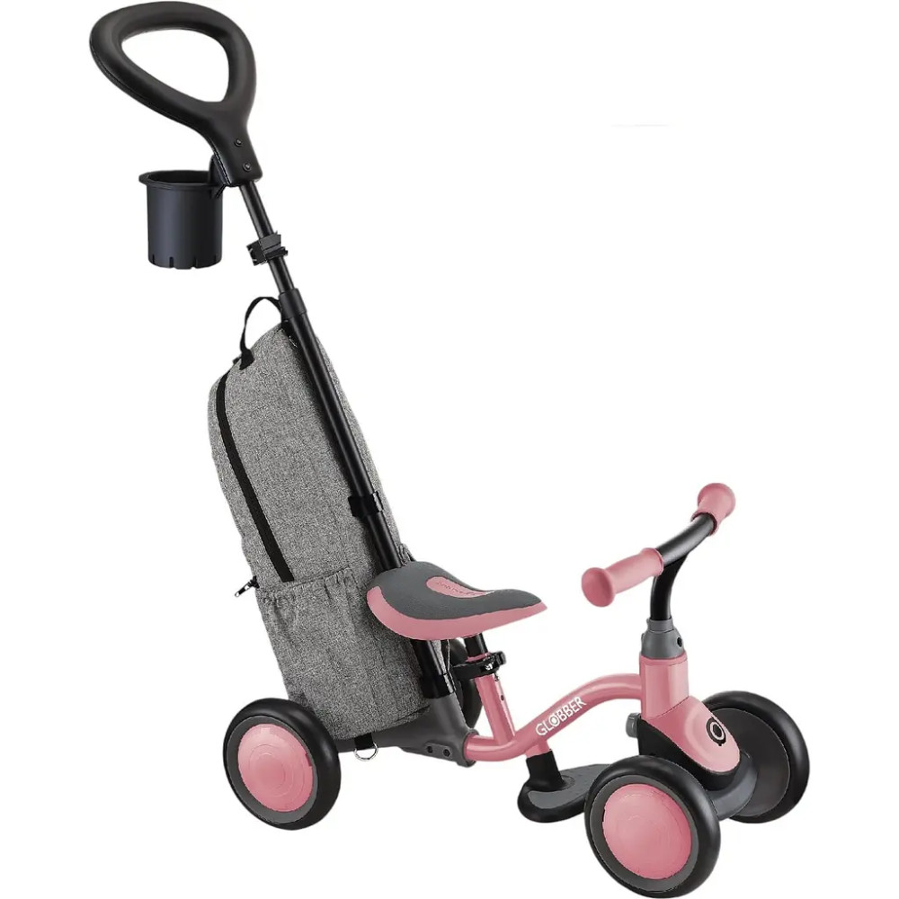 Globber Learning Bike Deluxe - розвиваючий біговел 3 в 1 для дітей віком від 1 року • Pink