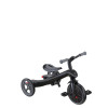 Globber Explorer Trike 4в1 Deluxe Play - дитячий велосипед-трансформер з батькіською ручкою, біговел, з сумкою для речей та тримачем для пляшечки • Grey