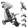 Globber Explorer Trike 4в1 Deluxe Play - дитячий велосипед-трансформер з батькіською ручкою, біговел, з сумкою для речей та тримачем для пляшечки • Grey