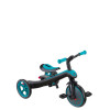 Globber Explorer Trike 4в1 - дитячий велосипед-трансформер з батькіською ручкою, біговел • Turquoise