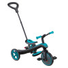 Globber Explorer Trike 4в1 - дитячий велосипед-трансформер з батькіською ручкою, біговел • Turquoise
