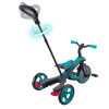 Globber Explorer Trike 4в1 - дитячий велосипед-трансформер з батькіською ручкою, біговел • Turquoise