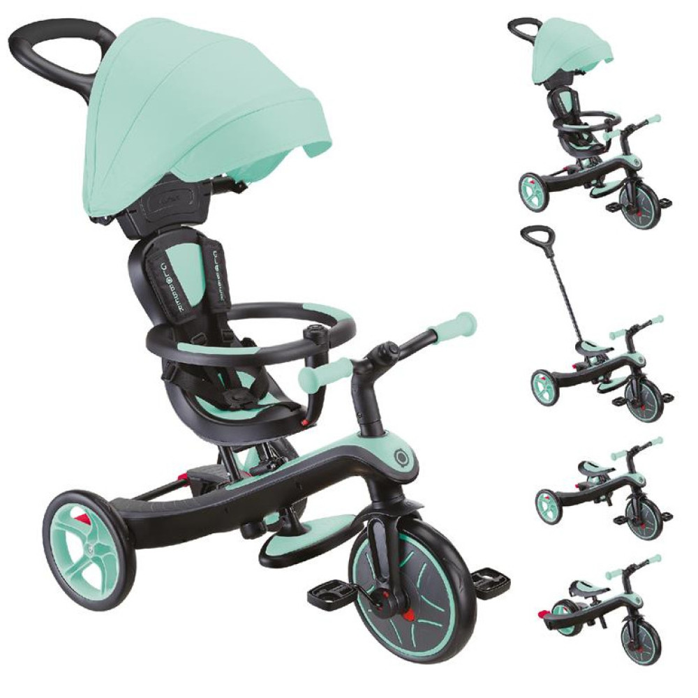 自転車本体 GLOBBER EXPLORER TRIKE 4in1 Детский велосипед с родительской ручкой, беговел Globber Explorer