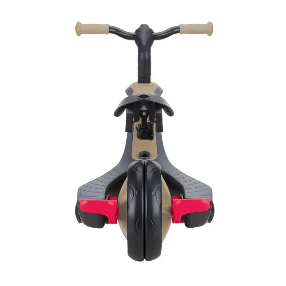 Globber Explorer Trike 4в1 - дитячий велосипед-трансформер з батькіською ручкою, біговел • Sand Beige