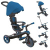Globber Explorer Trike 4в1 - детский велосипед-трансформер с родительской ручкой, беговел • Blue