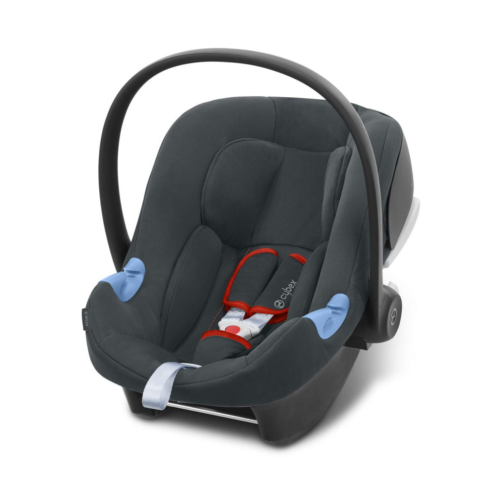 Cybex Aton B i-Size - легке автокрісло для немовля (від народження до 12 місяців /  45 - 87 см) • Steel Grey