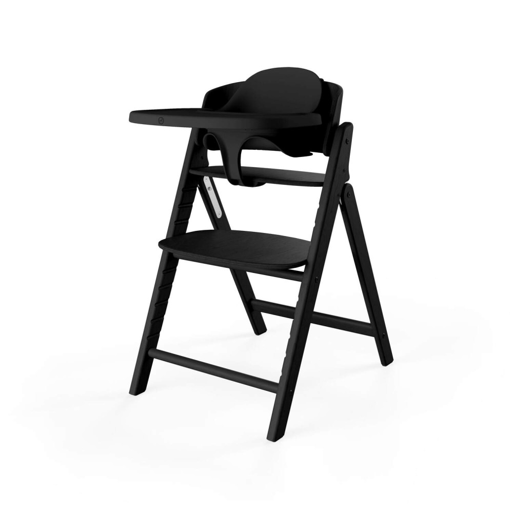 Cybex Click&Fold - детский стульчик 4в1: шезлонг–баунсер для новорожденного, стульчик для кормления, детский стул и адаптеры (0-99 лет /0-120 кг) • Stunning Black