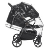 Carrello Bravo Carbon CRL-5530 - всесезонная прогулочная коляска с подсветкой (телескопическая ручка) • Deep Black