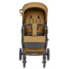 Carrello Bravo Carbon CRL-5530 - прогулянкова коляска для бездоріжжя, всесезонний візок з підсвіткою (телескопічна ручка) • Ginger Beige