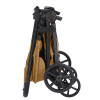 Carrello Bravo Carbon CRL-5530 - прогулянкова коляска для бездоріжжя, всесезонний візок з підсвіткою (телескопічна ручка) • Ginger Beige