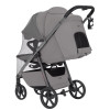 Carrello Bravo Carbon CRL-5530 Special - прогулянкова коляска для бездоріжжя, всесезонний візок з підсвіткою (телескопічна ручка, ремень безпеки з магнітним замком) • Extreme Grey