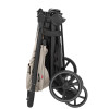 Carrello Bravo Lite CRL-5529 - прогулянкова коляска з підсвіткою, всесезонний візок, телескопічне регулювання ручки, великі колеса, захист від сповзання, зручно складається • Marble Beige