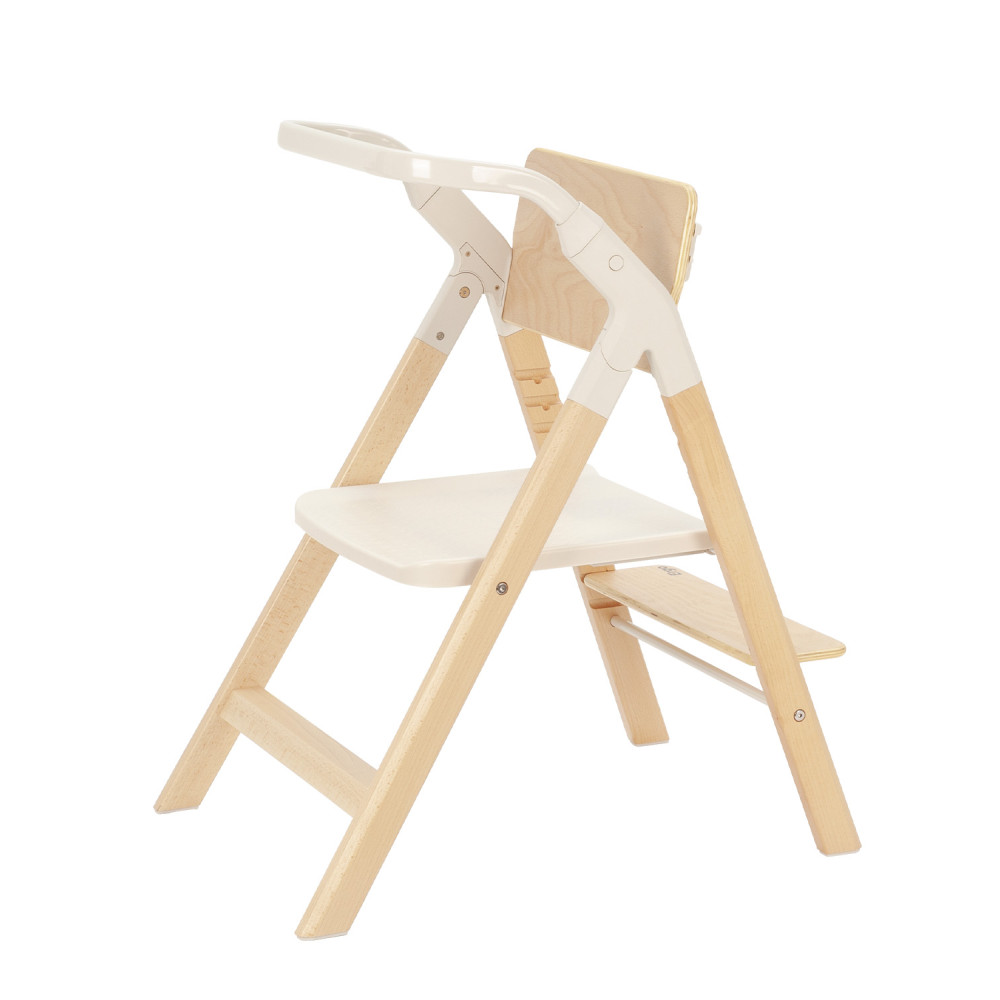 Carrello Ergo CRL-16701 - стульчик для кормления, шезлонг для новорожденного, обучающая башня до 75 кг, детский стульчик (дуга с мягкими игрушками, регулируемая подножка) • Sugar Beige