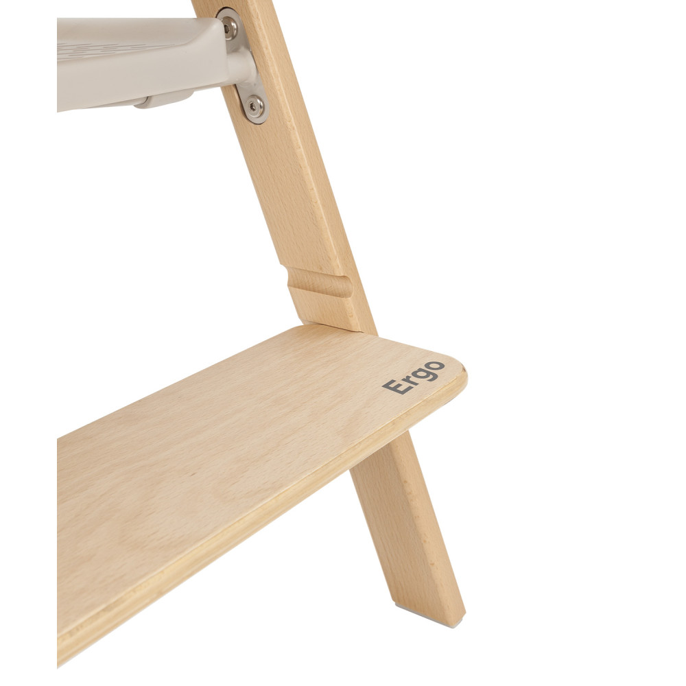 Carrello Ergo CRL-16701 - стульчик для кормления, шезлонг для новорожденного, обучающая башня до 75 кг, детский стульчик (дуга с мягкими игрушками, регулируемая подножка) • Sugar Beige