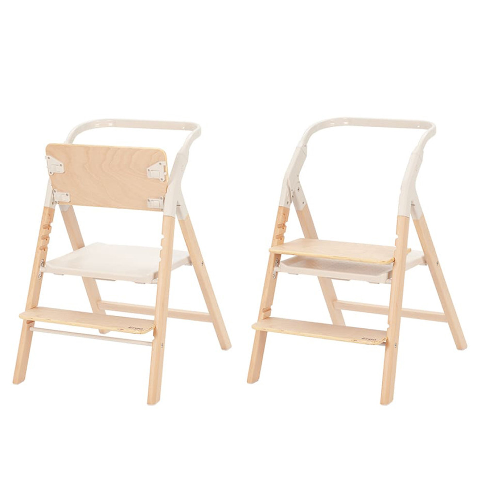Carrello Ergo CRL-16701 - стульчик для кормления, шезлонг для новорожденного, обучающая башня до 75 кг, детский стульчик (дуга с мягкими игрушками, регулируемая подножка) • Sugar Beige