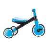 Globber Learning Trike 2в1 - триколісний велосипед-трансформер, біговел, регулювання за висотою, легко складається та трансформується • Blue