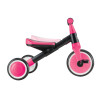 Globber Learning Trike 2в1 - триколісний велосипед-трансформер, біговел, регулювання за висотою, легко складається та трансформується • Pink