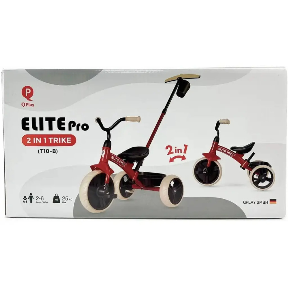 Qplay Elite Pro - трехколесный детский велосипед • Green